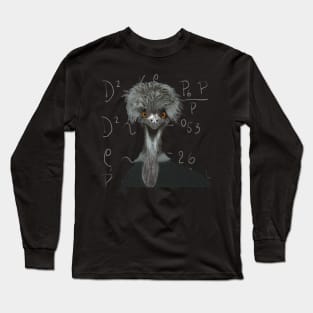 Funny Emu | Einstein | Humorous Gift Long Sleeve T-Shirt